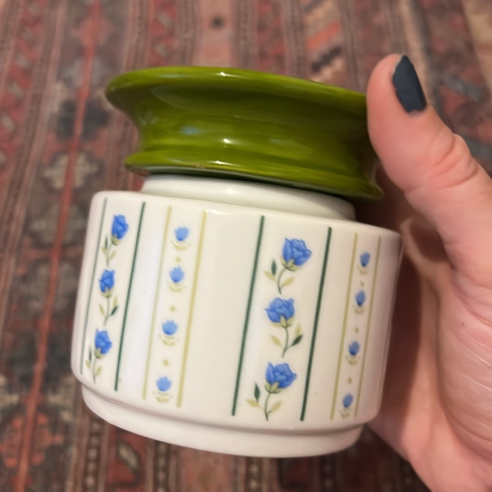 Ceramic Floral Container - Picture 3 of 7